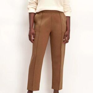EVERLANE The Dream Wrinkle Resistant‎ Cropped Pant Brown Sz Small